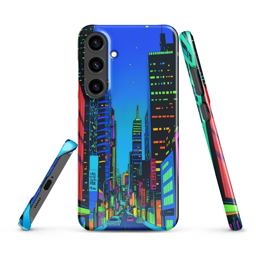 Neon Dreamscape: A Futuristic City at Dusk