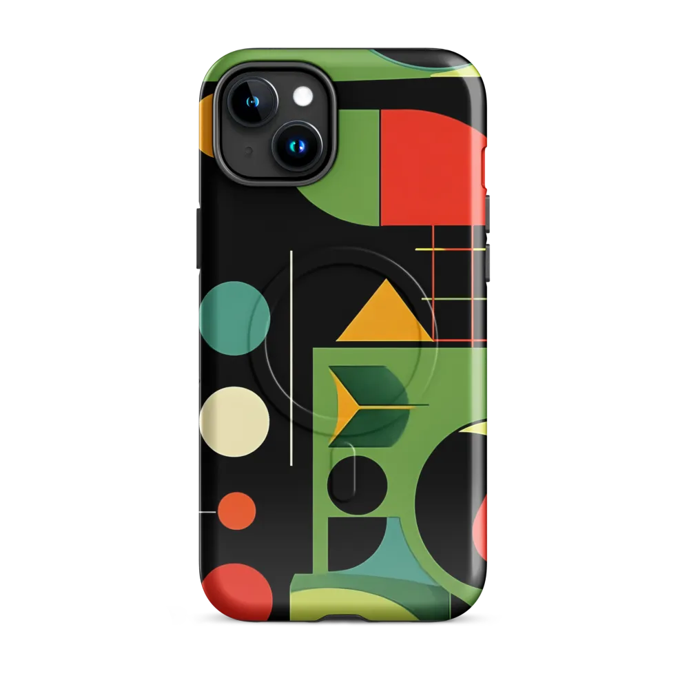 Geometric Harmony | Phone Case |  15 Plus | MagSafe® Tough Case | Glossy