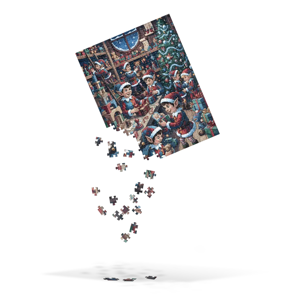 Elves' Toy Workshop 
 Jigsaw Puzzle