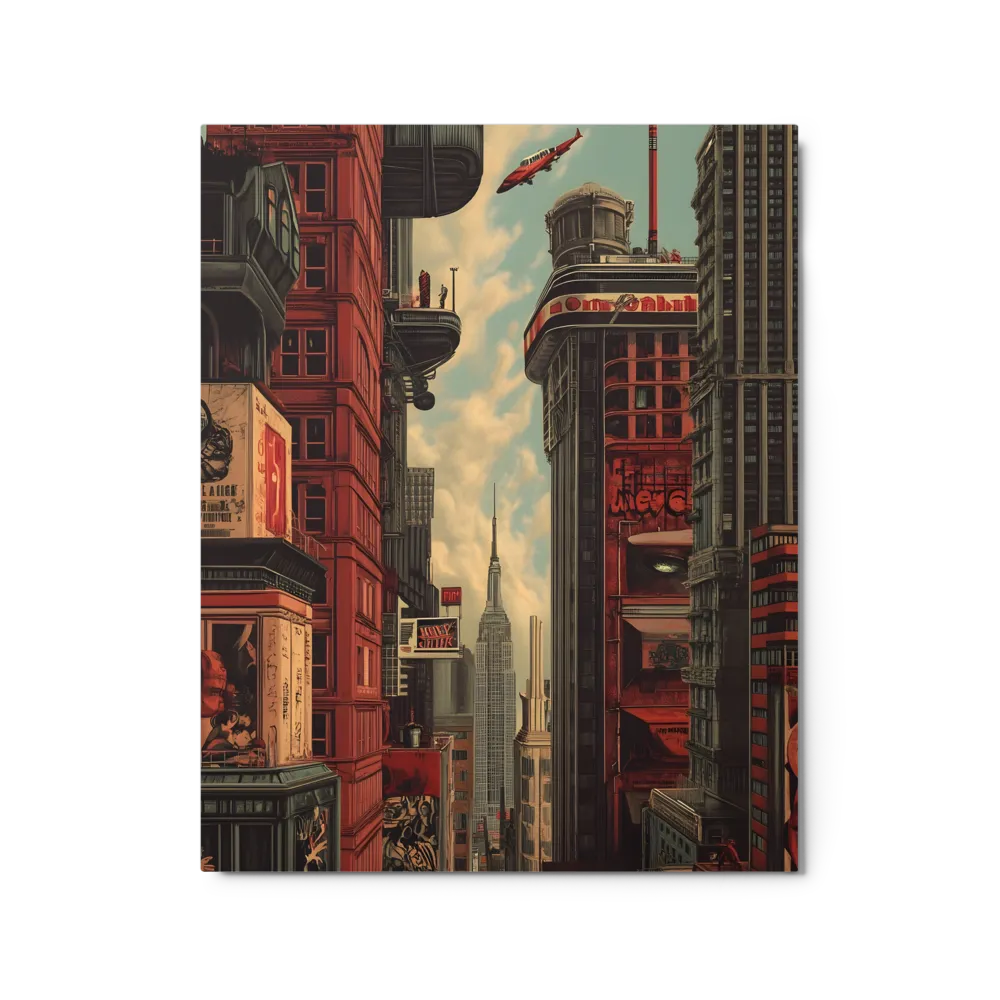 A Glimpse of Tomorrow: Urban Ambition | Metal Print | 16″×20″