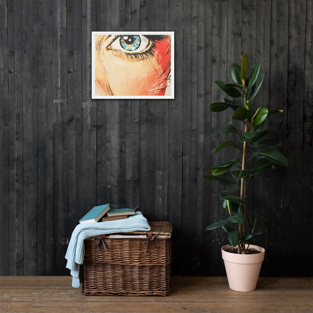 Gaze of Emotion | Canvas with White Frame | 16″×20″