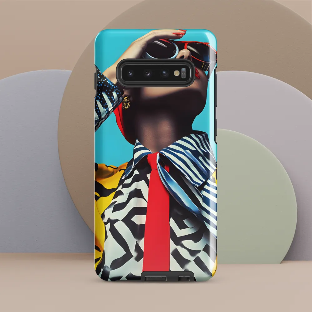 Chic Confidence in Bold Patterns | Phone Case |  S10 Plus | Tough Case | Glossy