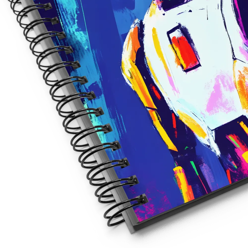 Curiosity of the Robot | Spiral Notebook