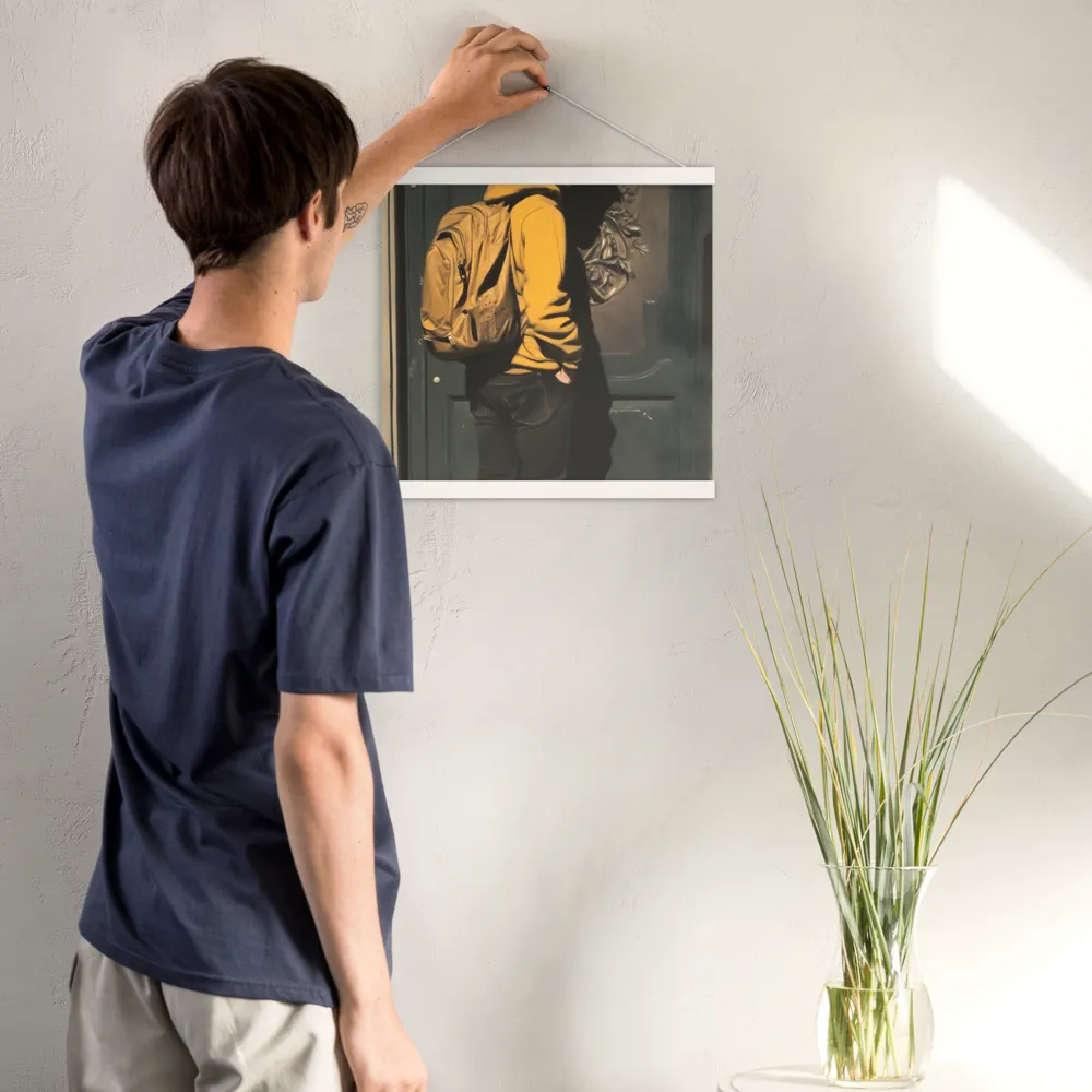 Silent Reflection | Poster With White Wood Hanger | 16″×16″