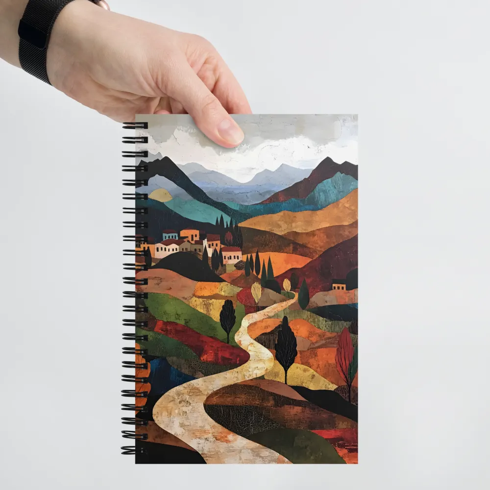 Harmony in Colorful Hills | Spiral Notebook