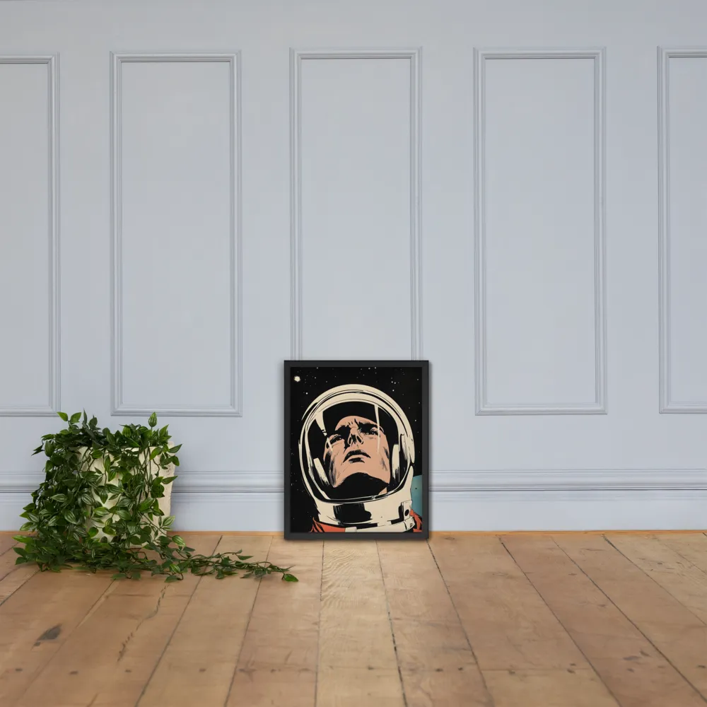 Gaze of the Astronaut | Poster with Black Frame | 16″×20″
