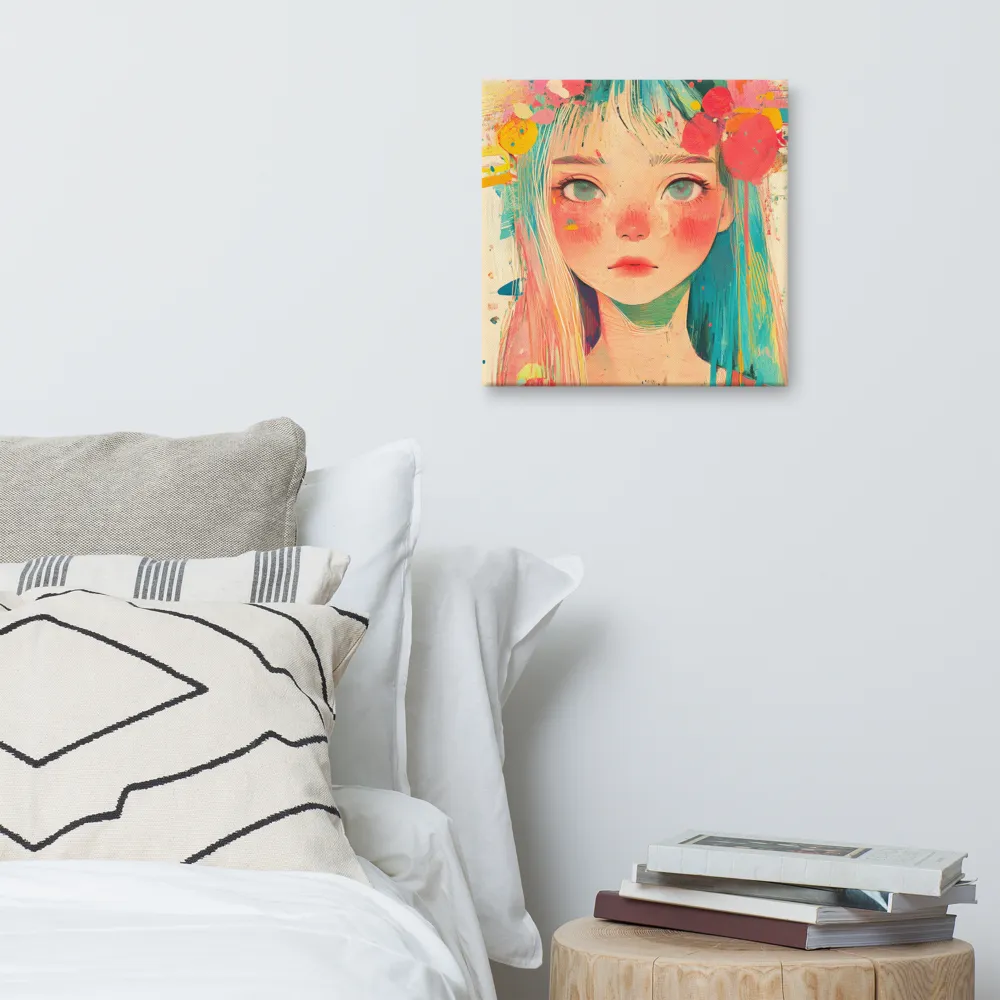 Whimsical Blossom | Canvas | 16″×16″