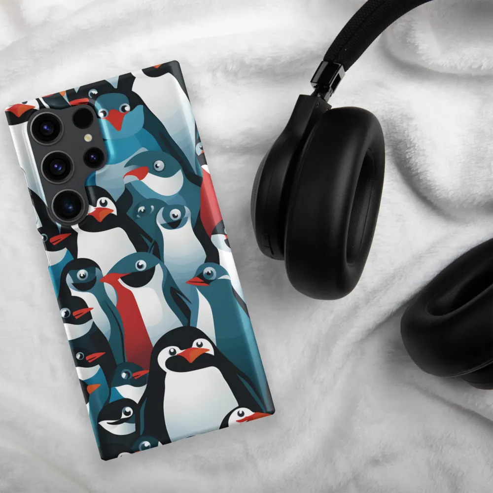 Penguin Parade | Phone Case |  S23 Ultra | Snap Case | Matte