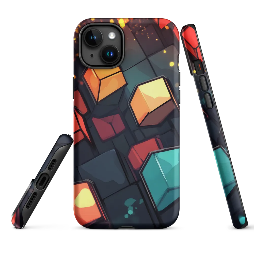 Illuminated Geometry | Phone Case |  15 Plus | Tough Case | Matte