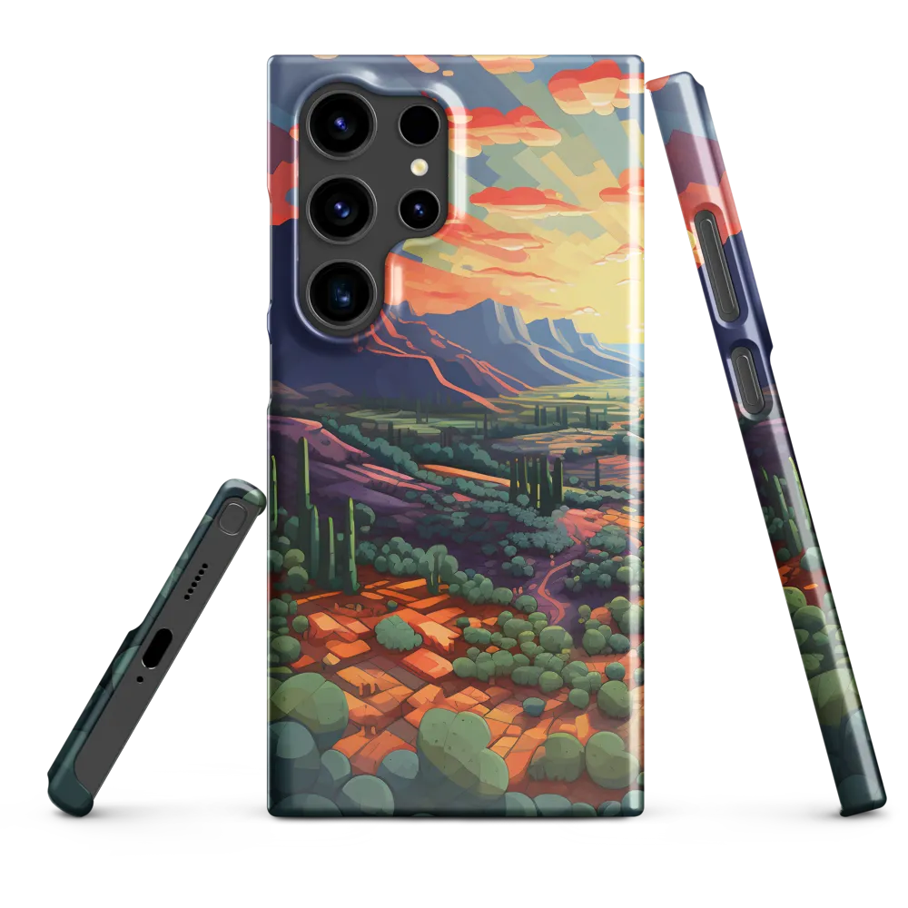 Desert Serenity at Dusk | Phone Case |  S24 Ultra | Snap Case | Glossy