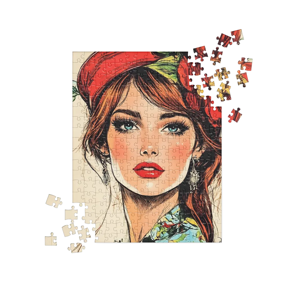 Radiant Elegance: A Portrait of Timeless Beauty | Jigsaw Puzzle | 252 pieces