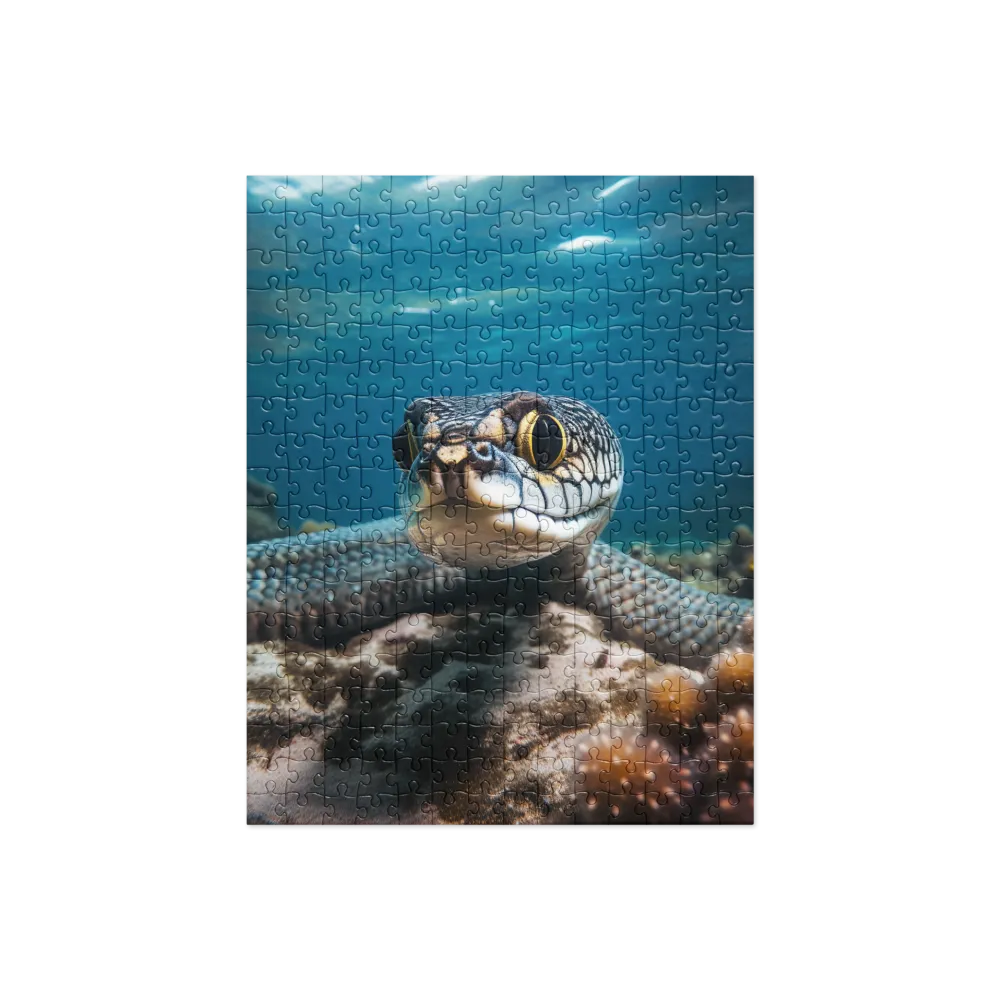 Underwater Majesty: The Serpent's Gaze | Jigsaw Puzzle | 252 pieces