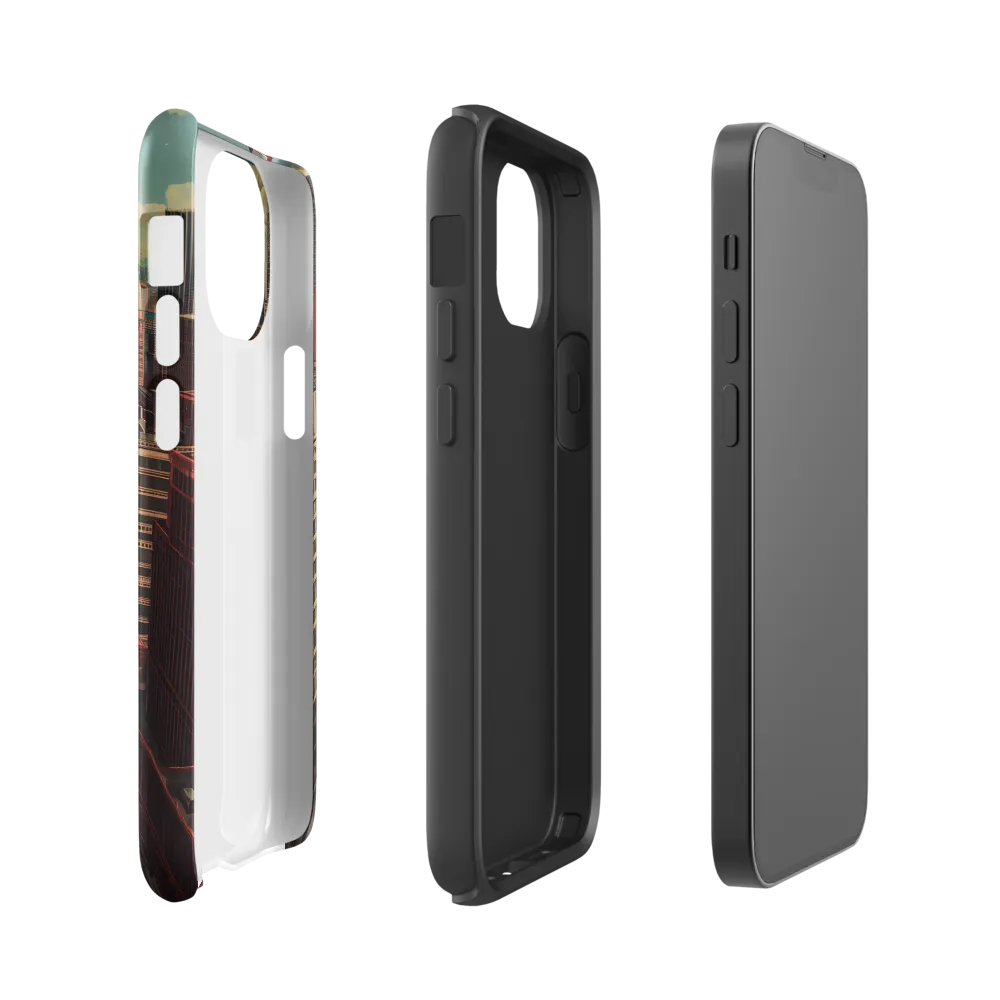 Urban Reverie: A Journey Through the City | Phone Case |  13 mini | Tough Case | Glossy