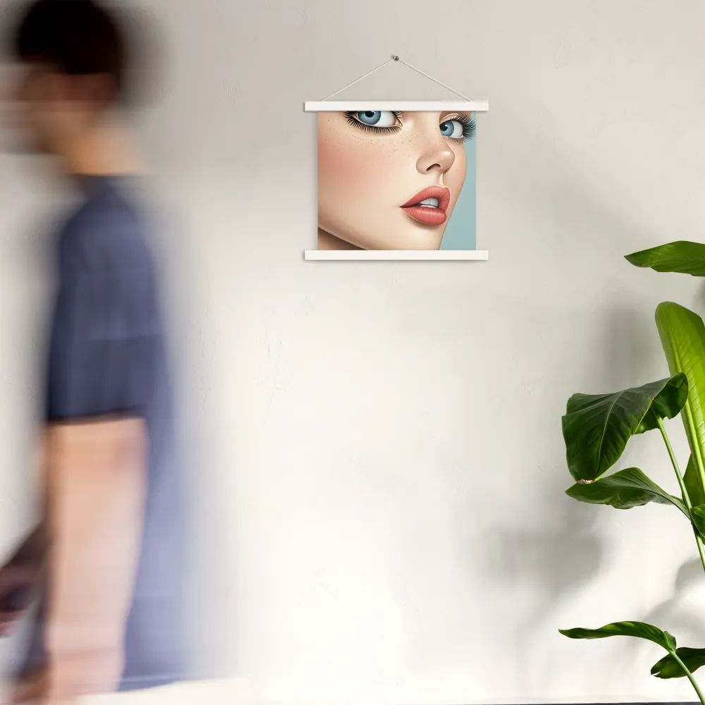 Intriguing Elegance | Poster With White Wood Hanger | 14″×14″