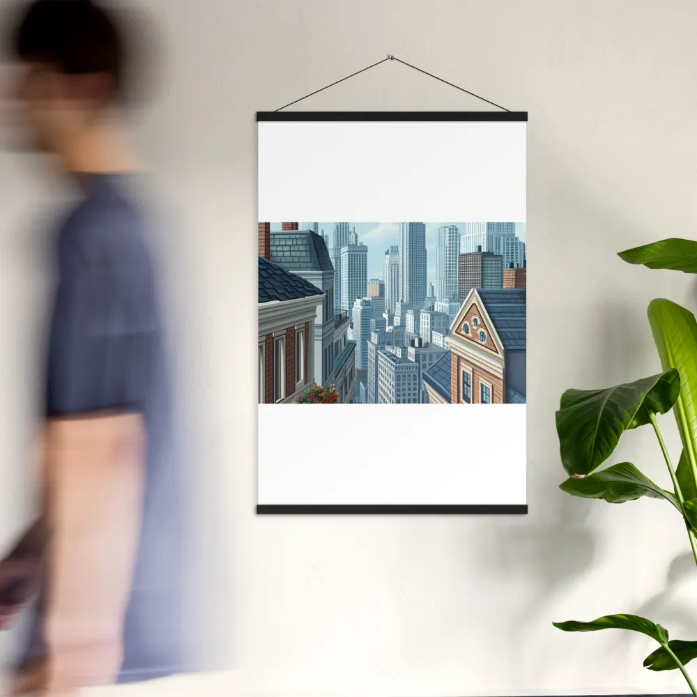 Urban Symphony | Poster With Black Wood Hanger | 24″×36″