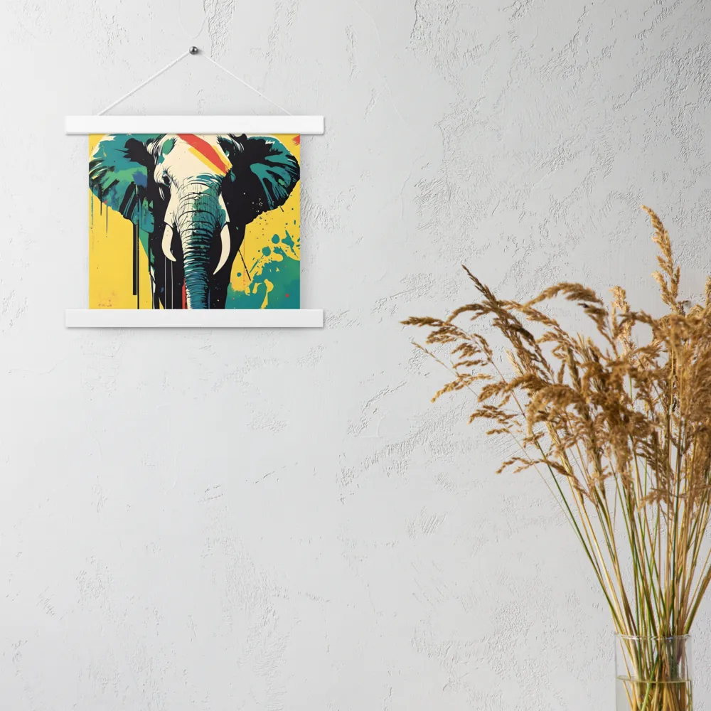 Elegance of the Wild: A Colorful Harmony | Poster With White Wood Hanger | 10″×10″