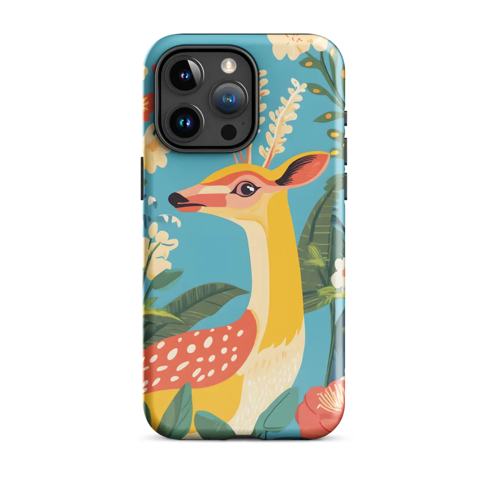 Serene Majesty: A Vibrant Deer Amidst Flora