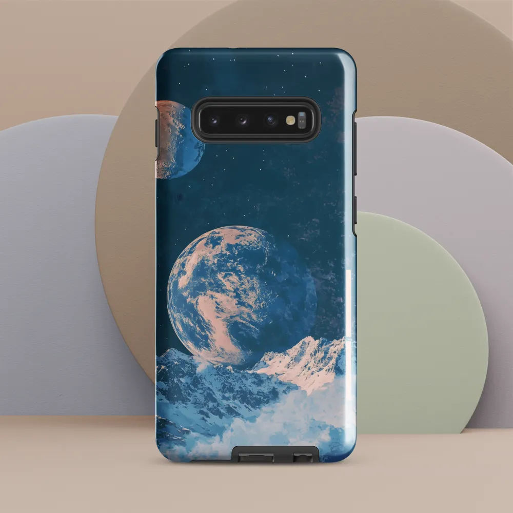 Cosmic Harmony: A Dance Among Celestial Bodies | Phone Case |  S10 Plus | Tough Case | Glossy