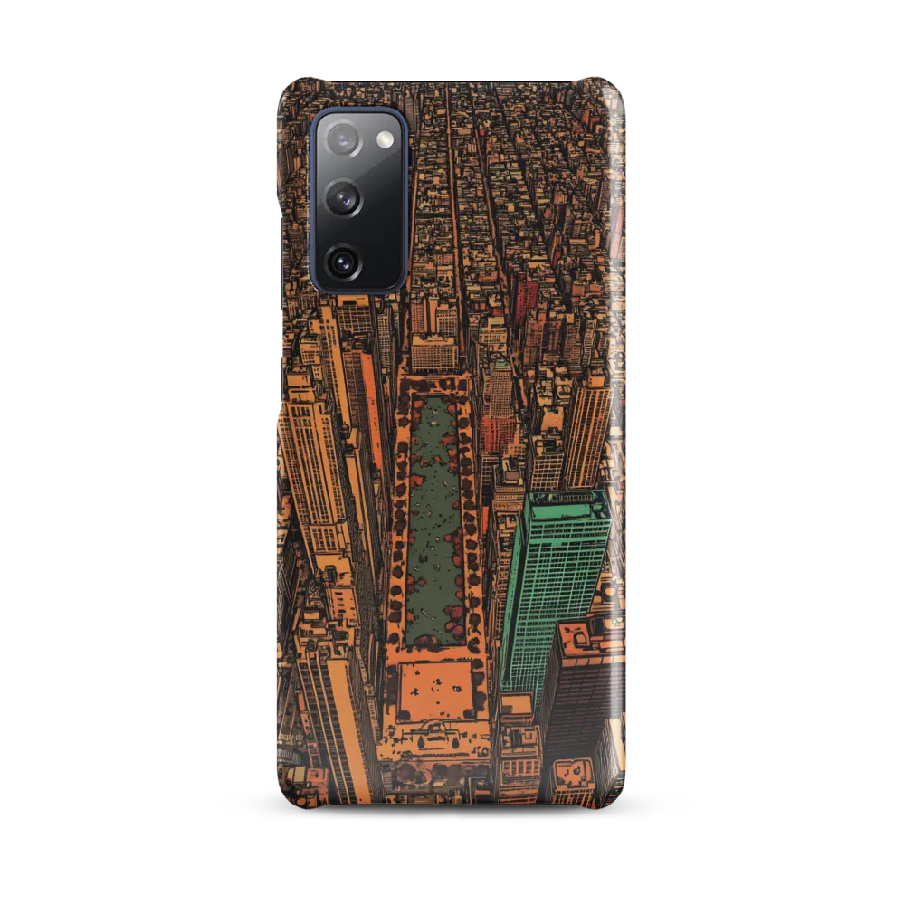 Urban Oasis: Aerial View of City Life