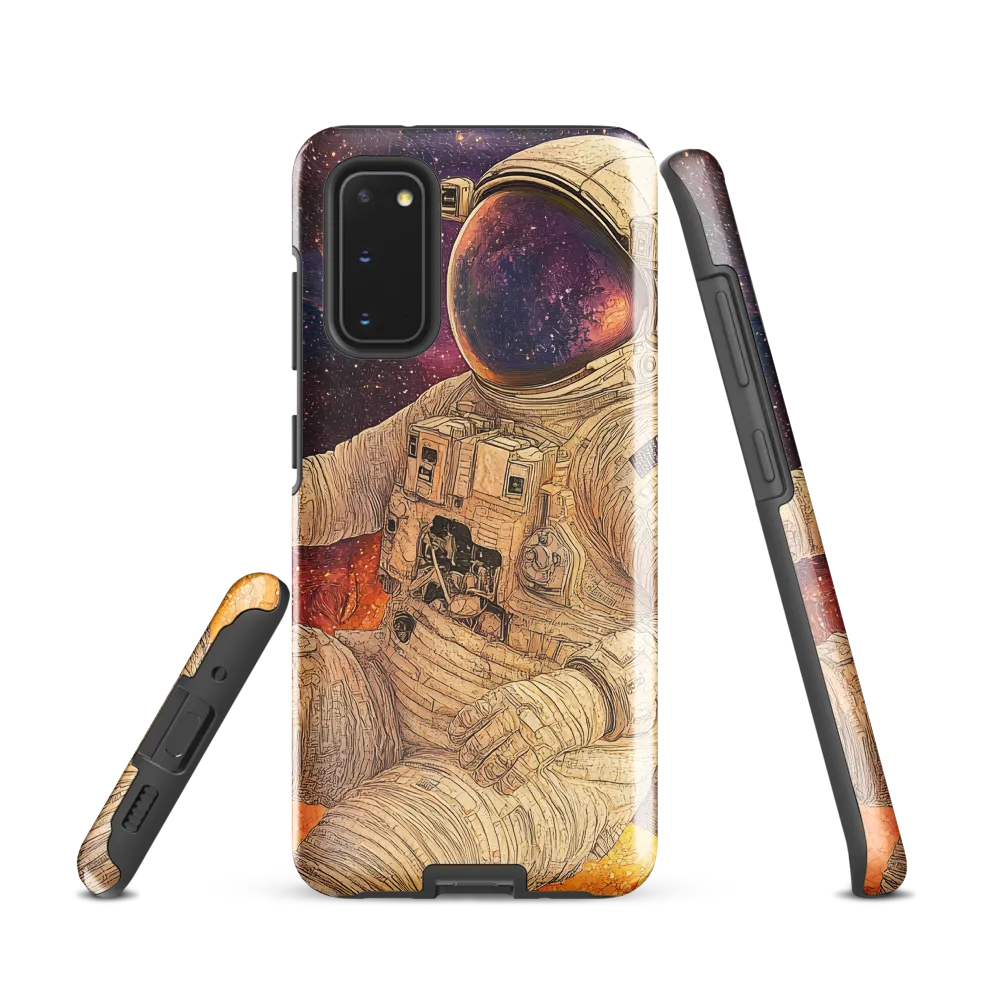Nebular Mosaic — Seated Astronaut