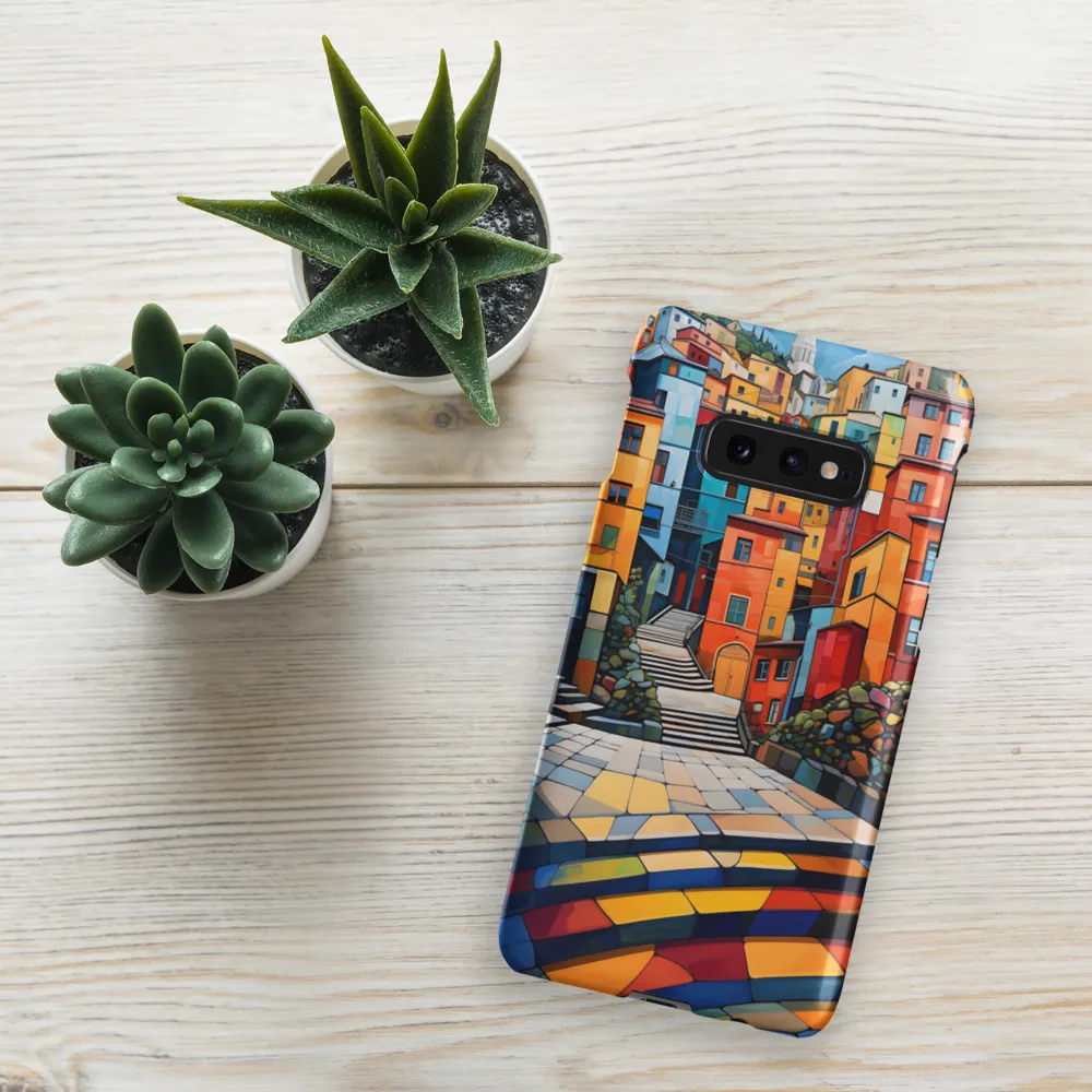 Vibrant Village: A Cubist Journey