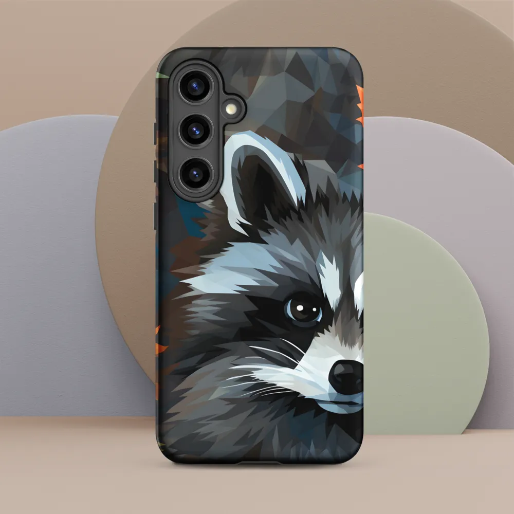 Whispers of Autumn: The Raccoon's Gaze