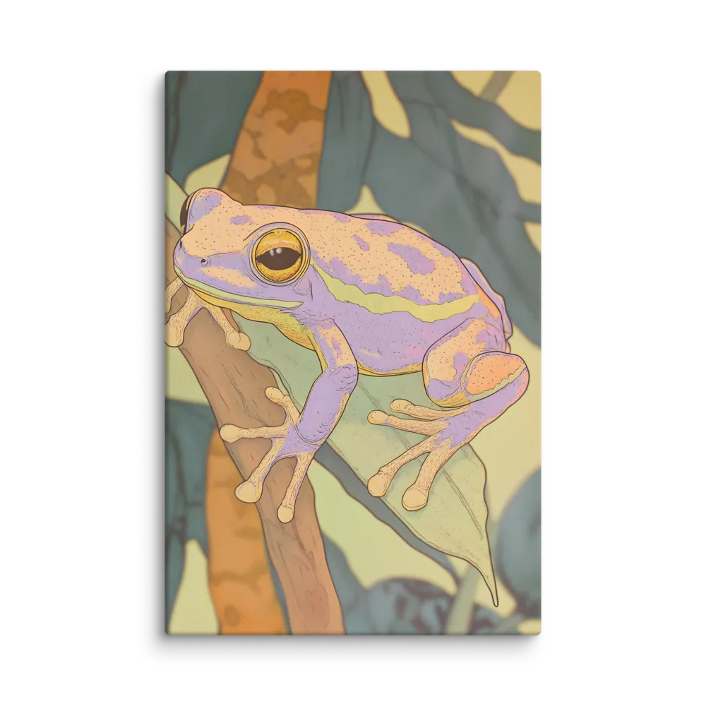 Elegance in Nature: The Vibrant Frog | Canvas | 32″×48″