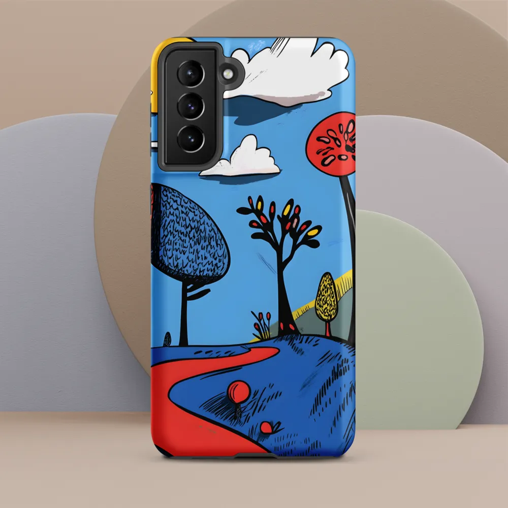 Whimsical Pathways Through a Colorful Landscape