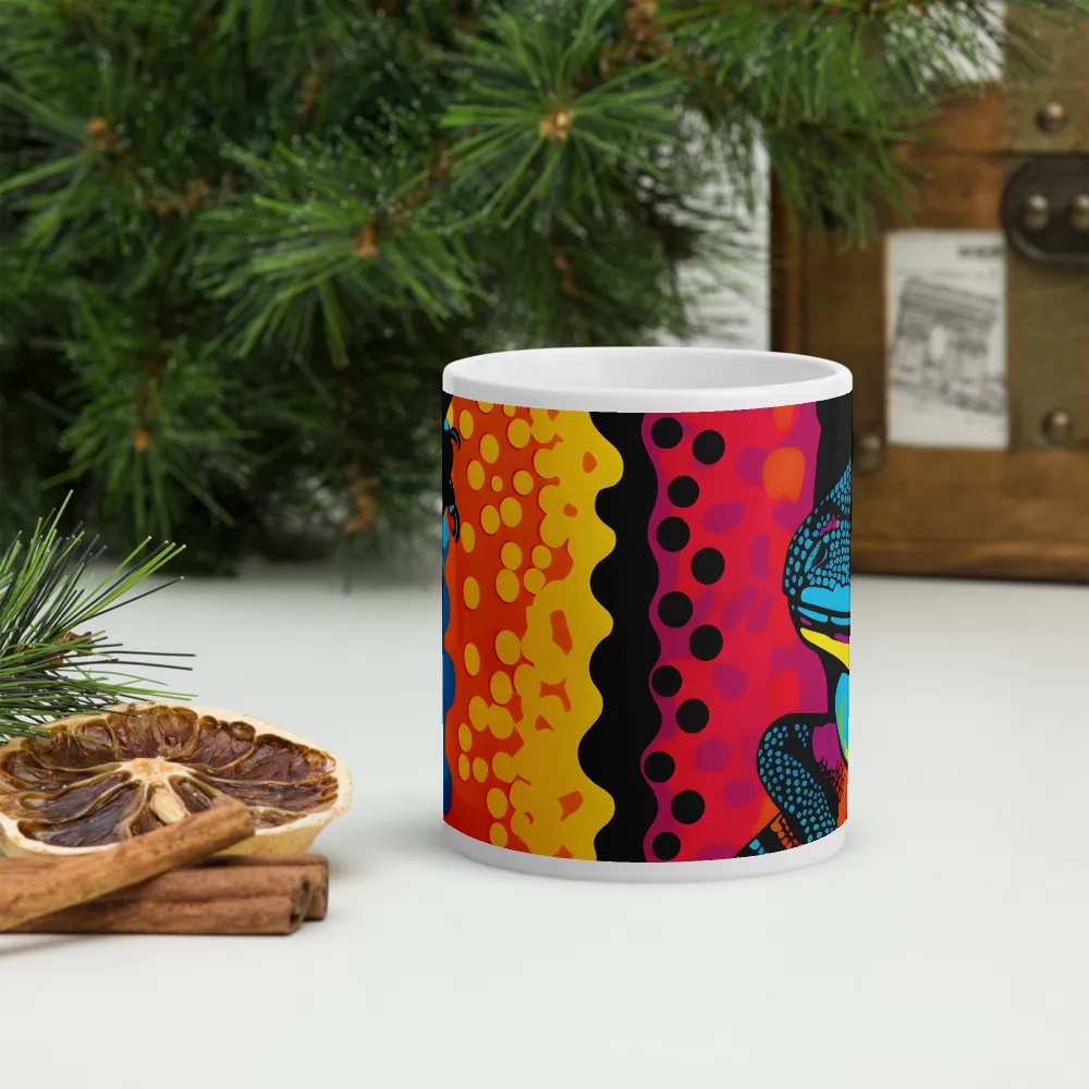 Colorful Encounters: The Playful Geckos | Mugs | Multiple Sizes & Colors