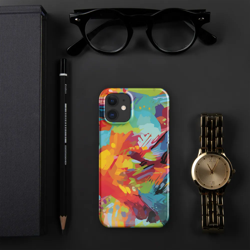 Colorful Lizard: An Abstract Adventure | Phone Case |  12 Mini | Snap Case | Glossy