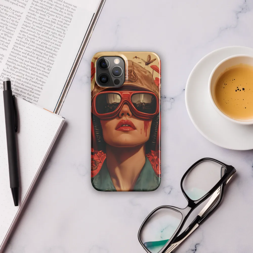 Defiant Portrait in a Floral Realm | Phone Case |  12 Pro Max | Snap Case | Glossy
