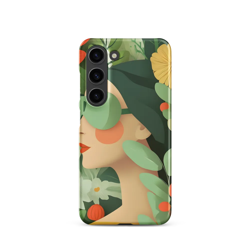 Nature's Serenity: A Modern Portrait | Phone Case |  S23 | Snap Case | Matte