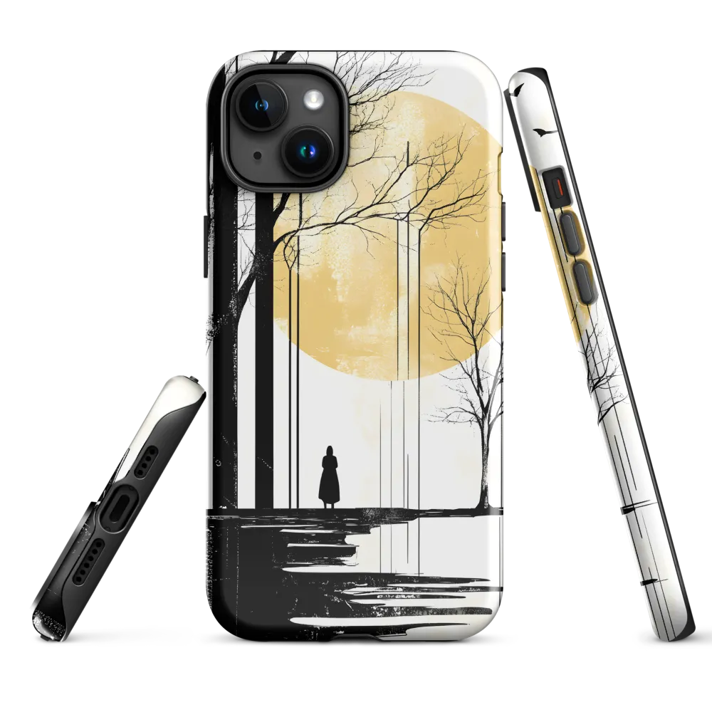 Solitude Under the Yellow Sun | Phone Case |  15 Plus | Tough Case | Glossy