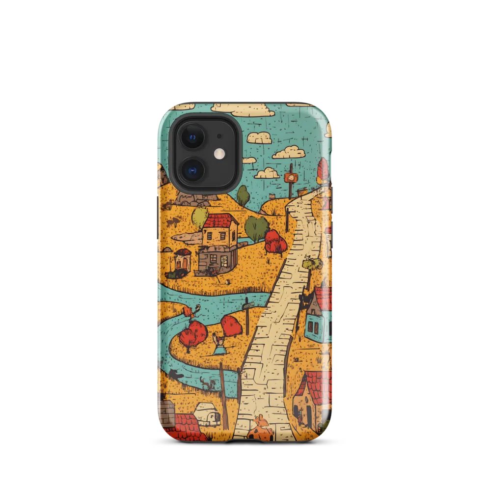 Whimsical Village Landscape