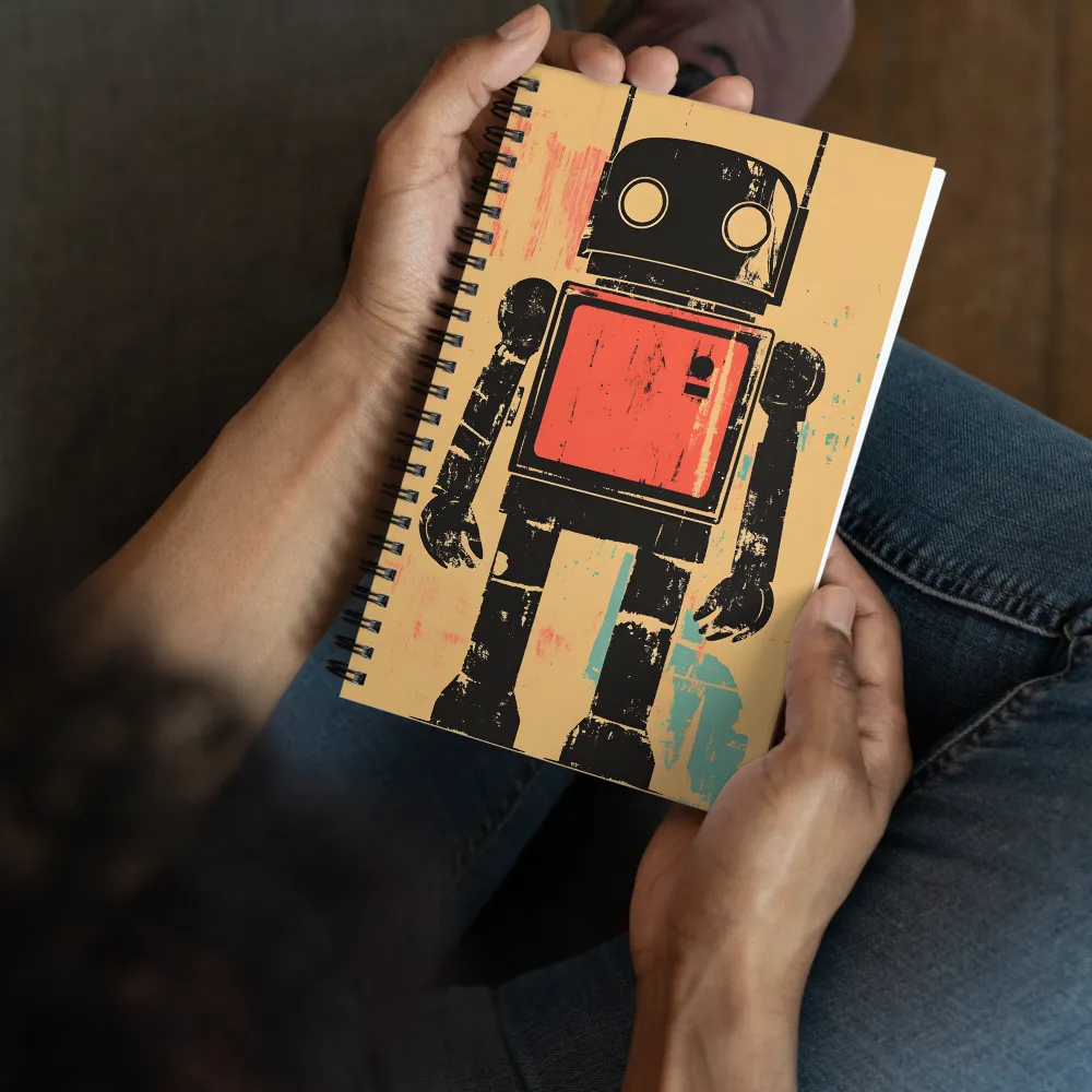 The Retro Robot | Spiral Notebook