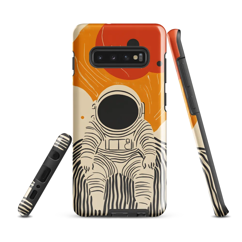 Astronaut in Cosmic Thoughts | Phone Case |  S10 Plus | Tough Case | Glossy