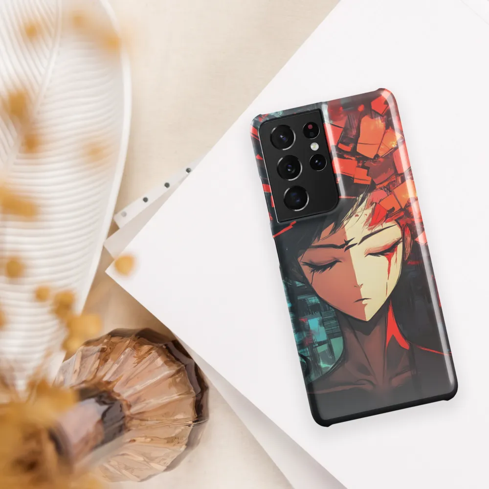Fragmented Mind: The Silent Struggle | Phone Case |  S21 Ultra | Snap Case | Glossy