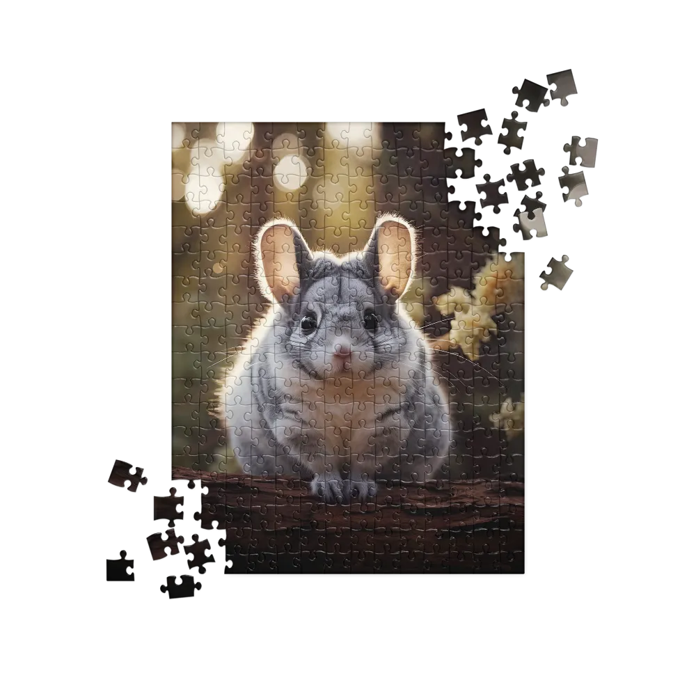 Curious Chinchilla in the Forest | Jigsaw Puzzle | 252/520 pieces