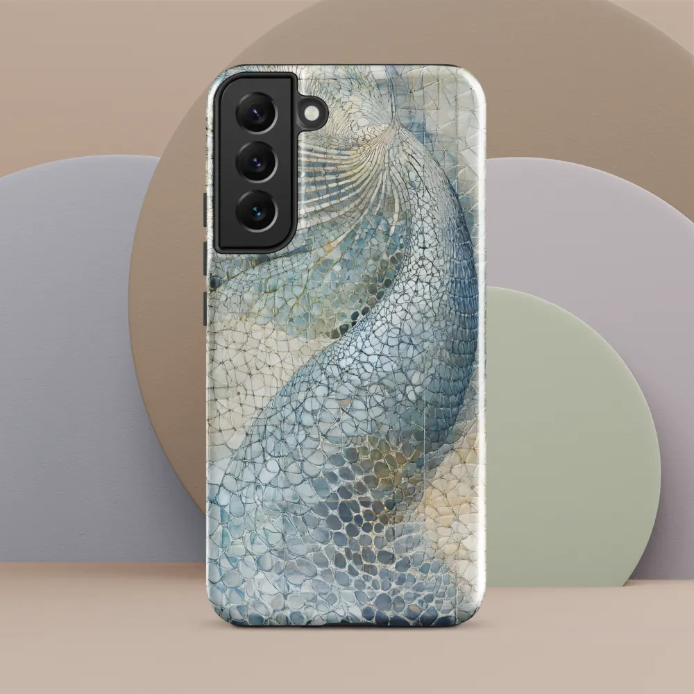 Fluid Geometry: A Dance of Patterns | Phone Case |  S22 Plus | Tough Case | Glossy