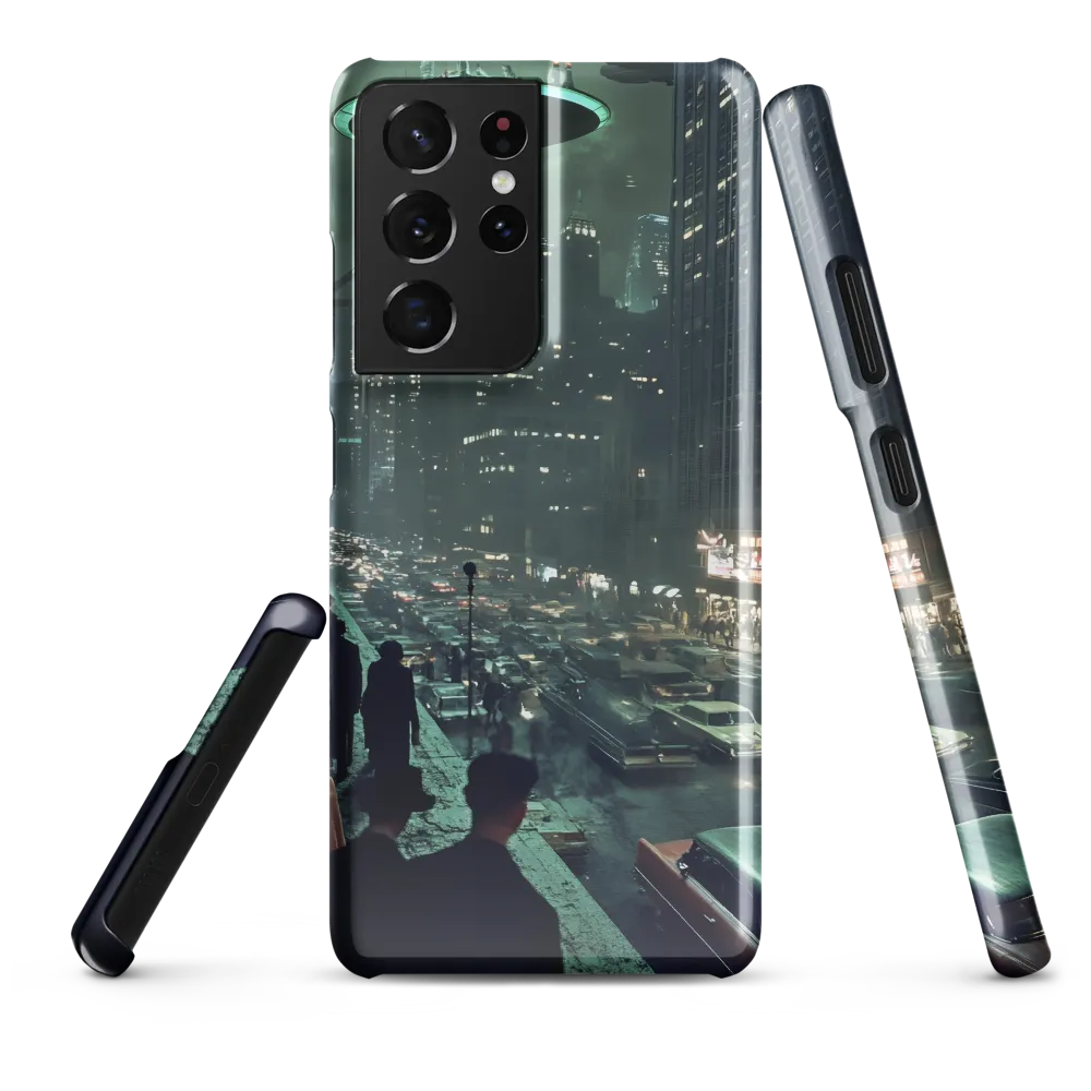 Mysterious Encounters in a Neon City | Phone Case |  S21 Ultra | Snap Case | Glossy