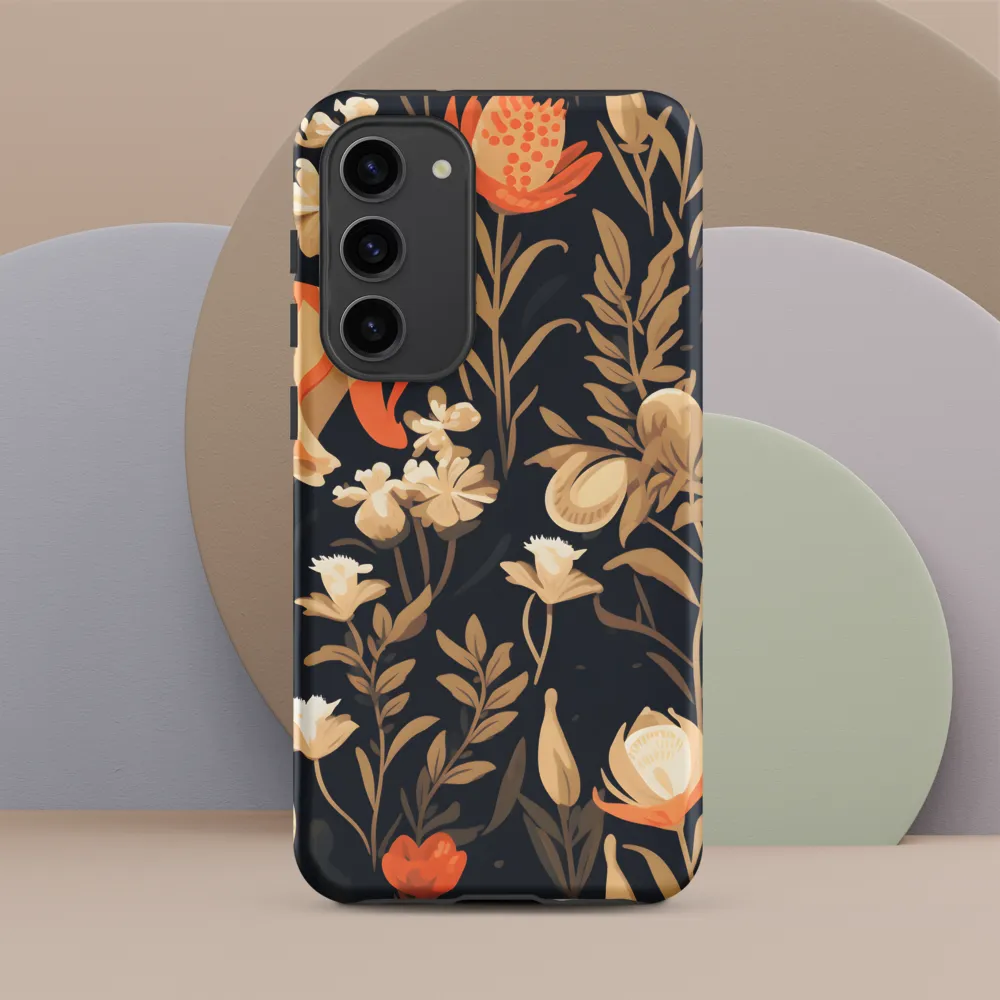 Floral Harmony: A Dance in the Dark