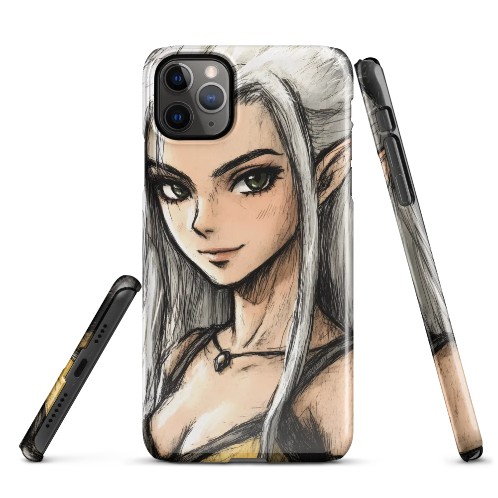 Ethereal Elegance: The Elf's Portrait | Phone Case |  11 Pro Max | Snap Case | Glossy