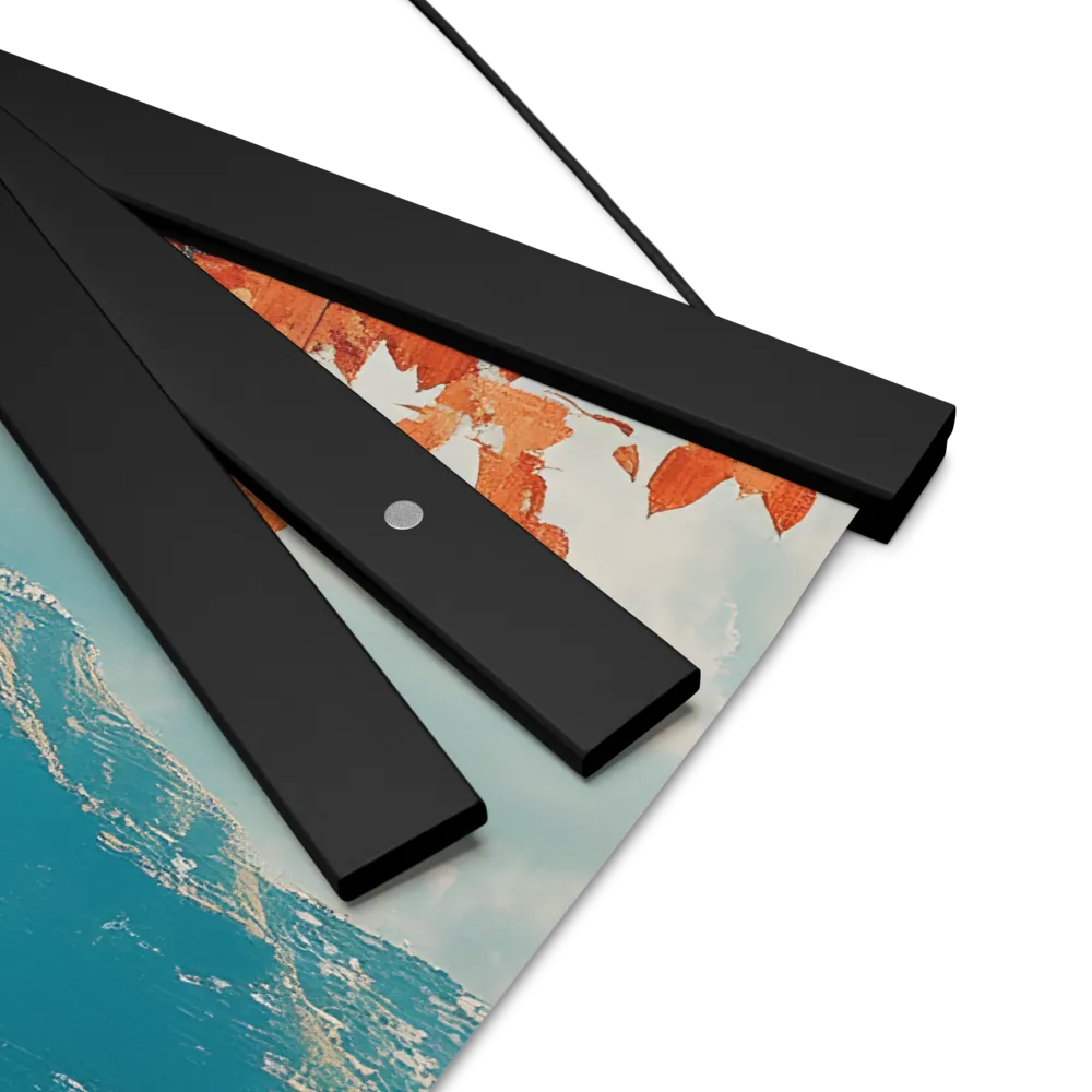 Elysian Waterscape | Poster With Black Wood Hanger | 16″×16″