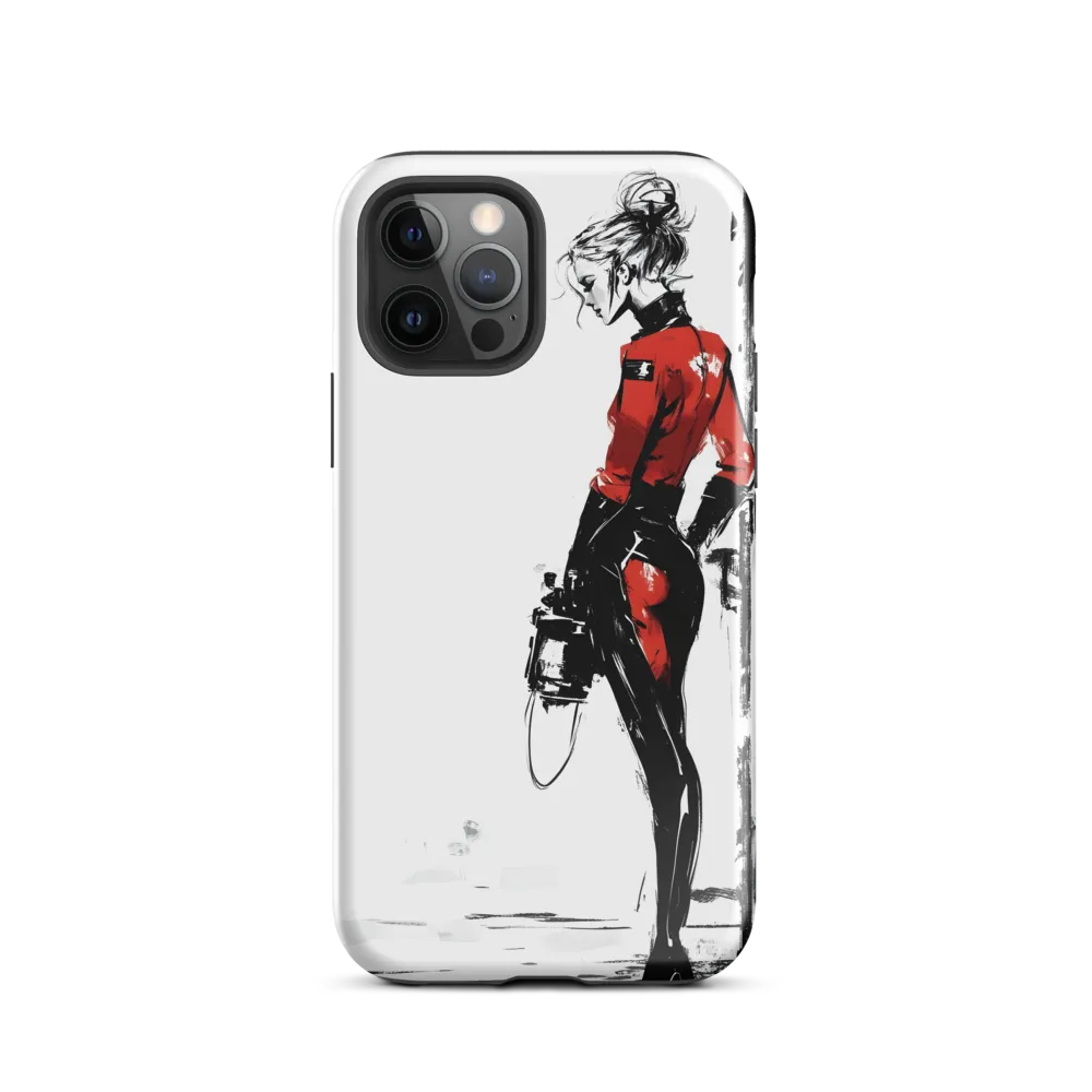 The Edgy Elegance | Phone Case |  12 Pro | Tough Case | Glossy