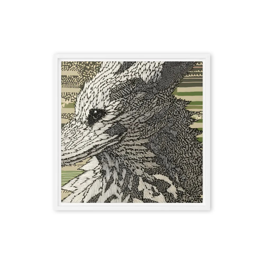 Reflections of the Forest | Canvas with White Frame | 16″×16″