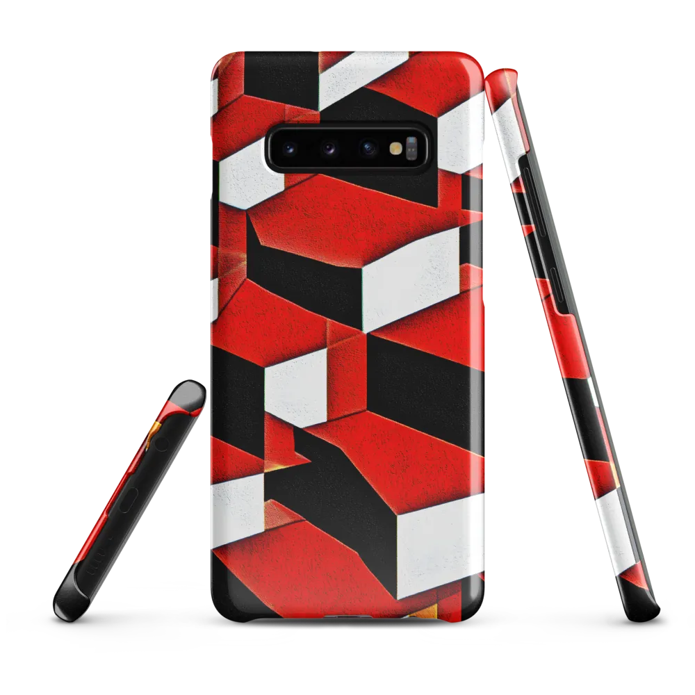 Dynamic Geometric Interplay | Phone Case |  S10 Plus | Snap Case | Glossy