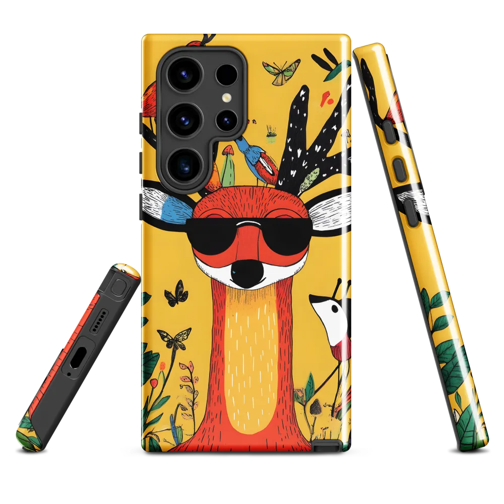 Playful Deer with Sunglasses