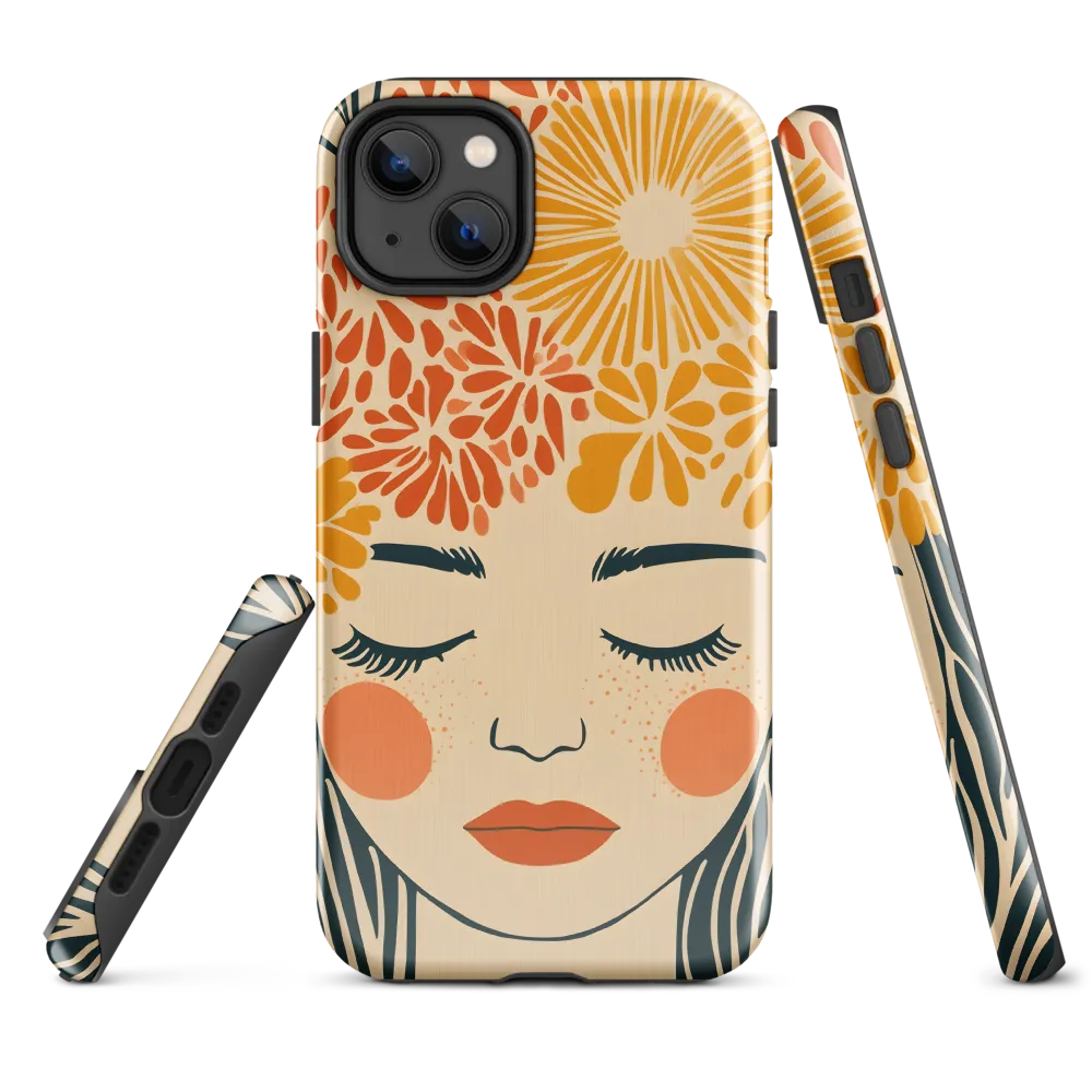 Serenity in Bloom | Phone Case |  14 Plus | Tough Case | Glossy