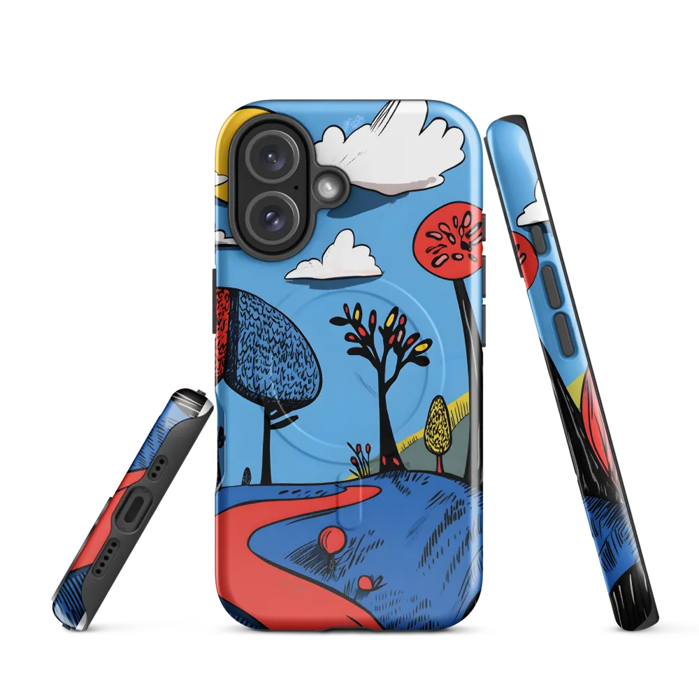 A Playful Journey Through Whimsical Woods | Phone Case |  16 | MagSafe® Tough Case | Glossy