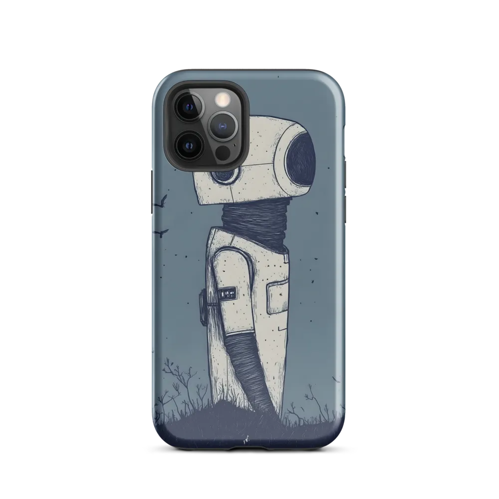 Contemplative Robot in a Barren Landscape